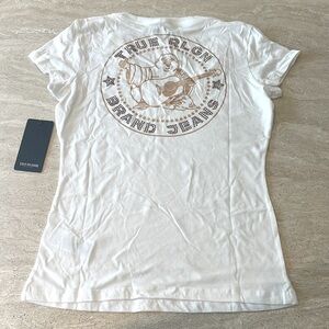 New! TRUE RELIGION ‘Buddha Slim V Neck’ Tee